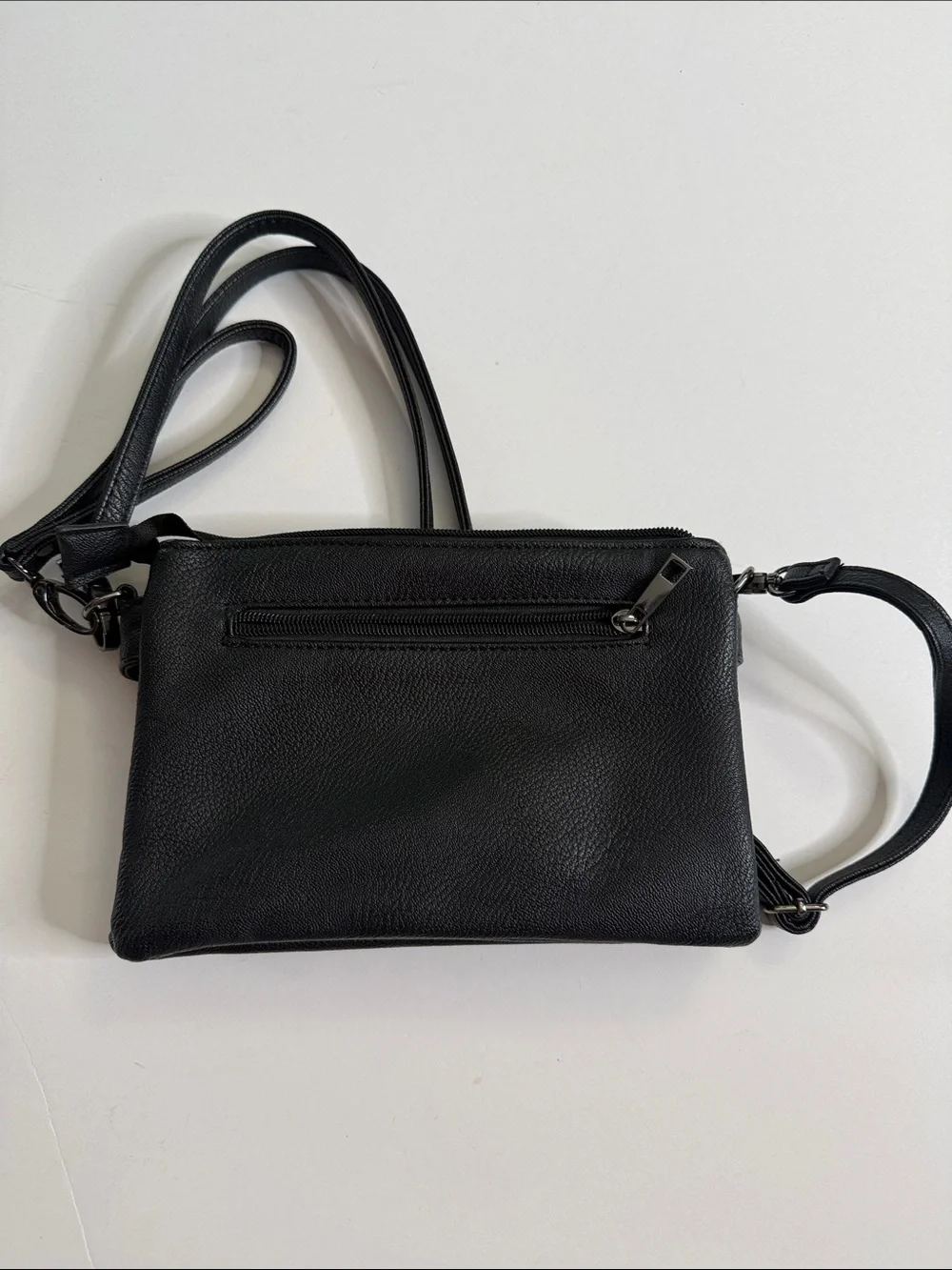 MG Collection Quina Black Studded Skull Crossbody Bag